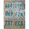 Image 3 : 7 mixed sask license plates