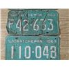 Image 3 : 3- 1969 sask license plates