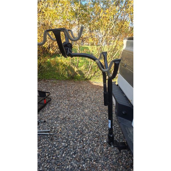 Ball Hitch Mounted Bike Rack.  Holds up to 3 Bikes.  Easy Set-up & Removal.  Fits 2” Ball.