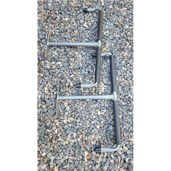 Pair of Aluminum Bicycle Ceiling Hangers, 22” Wide
