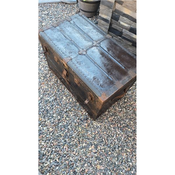Antique Trunk – Decent Condition Inside.  All Handles & Closures are Present