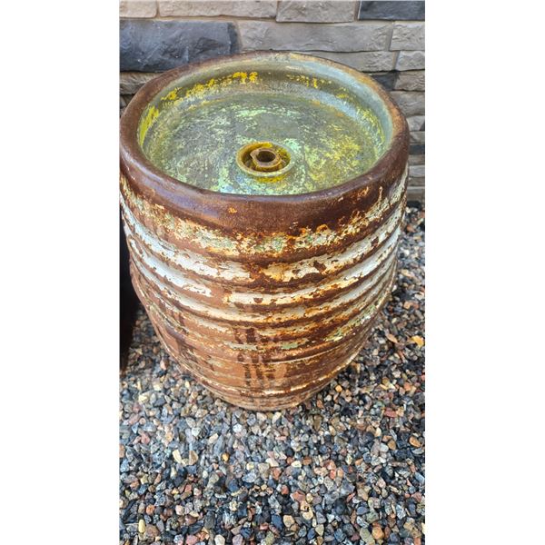 1932 Prince Albert Breweries Beer Keg.  Great Fire Pit or “Man-Cave” Stool