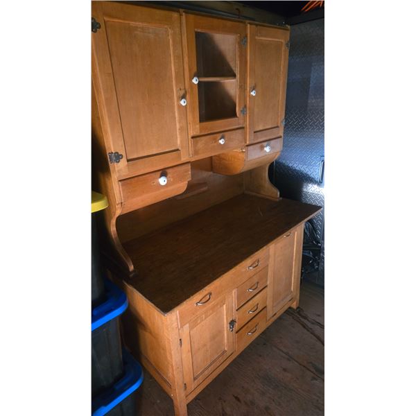 Refinished Maple Kitchen Hoosier Cupboard – Very Good Condition