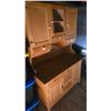 Image 1 : Refinished Maple Kitchen Hoosier Cupboard – Very Good Condition