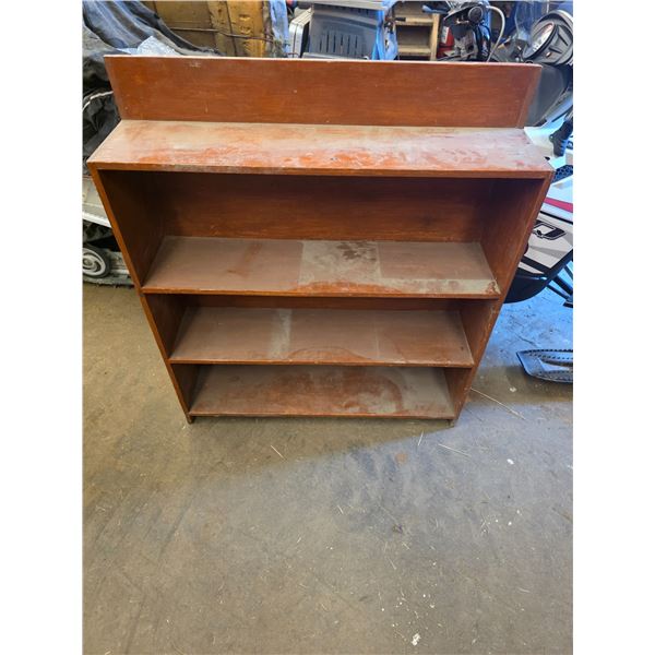 *OFFSITE* Brown Wood Shelving Unit – 36”x 9”x 42”h