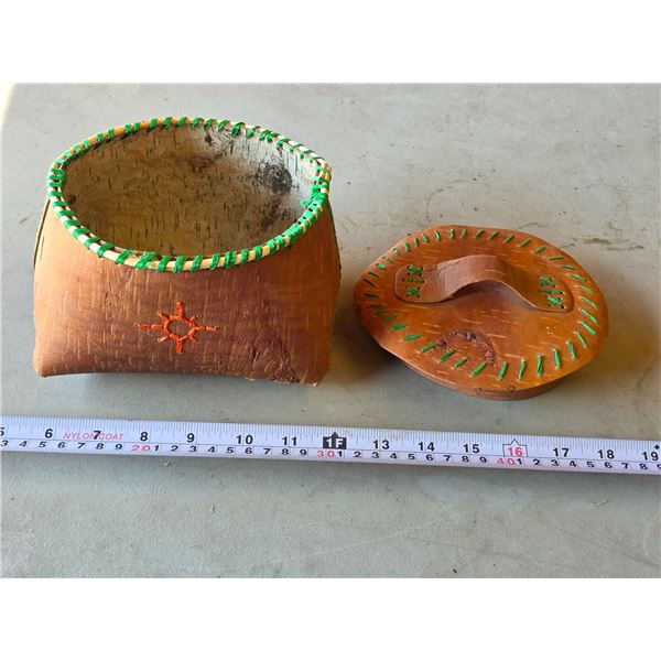 *OFFSITE* Birch Bark Basket – 6”x 6”x 5”h