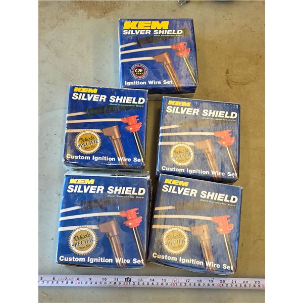 *OFFSITE* (5) Silver Shield Ignition Wire Sets