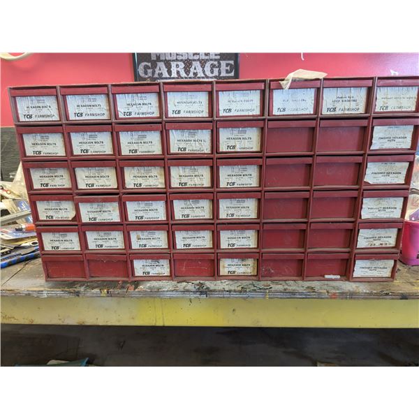 *OFFSITE* 48-Drawer Shop Organizer Full of Hardware