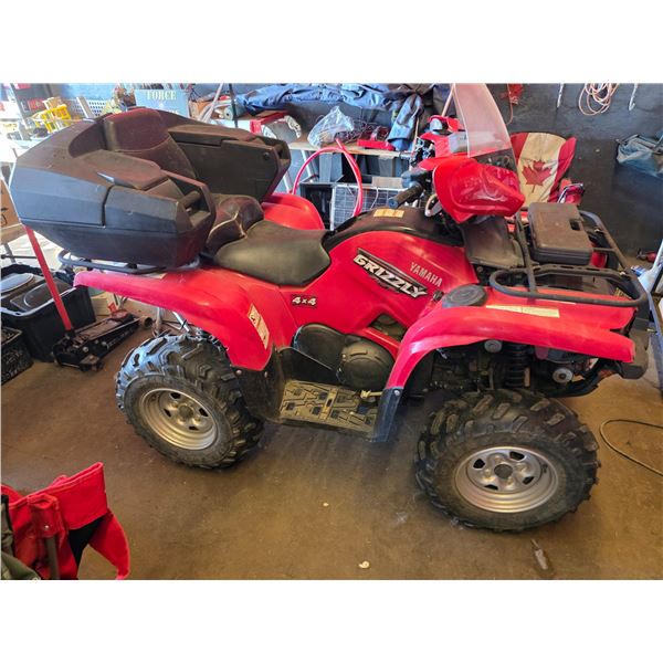 *OFFSITE*2008 Yamaha Grizzly 4x4 quad- VIN: JY4AM13W08C004024