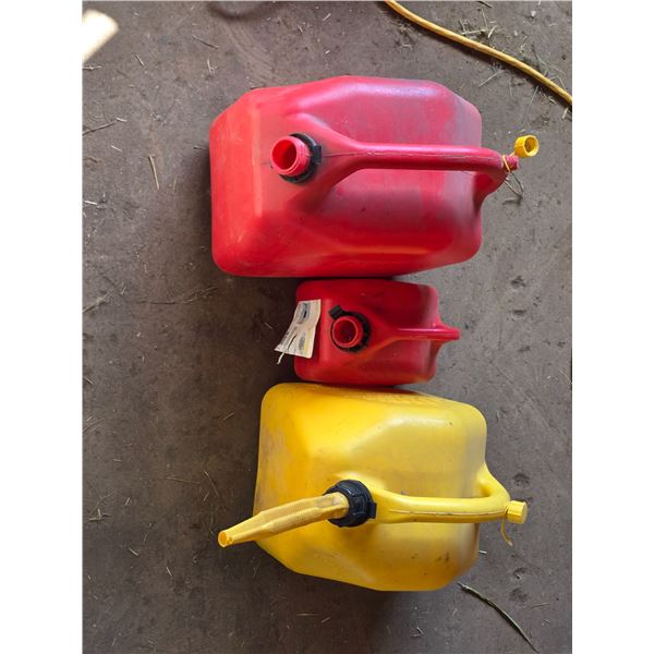 *OFFSITE* (2) Gas Cans, Half-Full Diesel Can