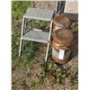 Image 1 : *OFFSITE* (2) Cream Cans, Step Ladder