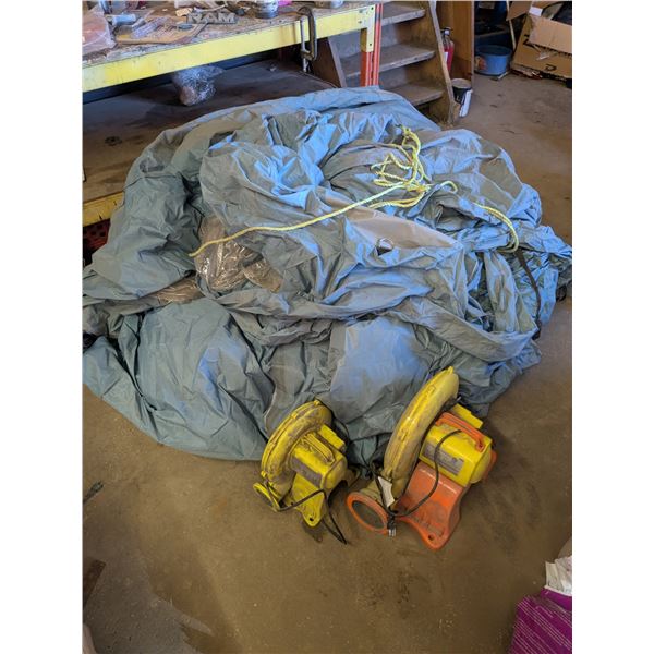 *OFFSITE* Inflatable Paint Booth w/ (2) Blower Fans