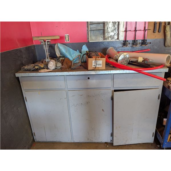 *OFFSITE* Workbench/Cabinet w/ Contents – 61”x 24”x 38”h