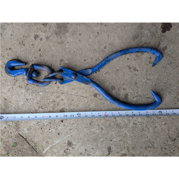 Heavy Duty Log Skidding Tongs w/ Swivel Hook