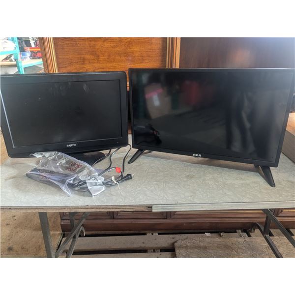 18” Sanyo LCD TV w/ Remote & RCA 24” LCD TV (no remote) – Both Working