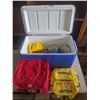 Image 1 : Coleman Cooler, (2) Cooler Bags, Kitchenware, etc.