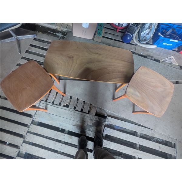 Coffee Table (20”x 42”x 18”) & (2) End Tables (18”x 18”
