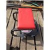 Image 3 : Wheeled Shop Stool, (48) Chrome Ford Truck Lug Nuts