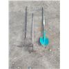 Image 1 : Spade, Rake, Garden Hoe