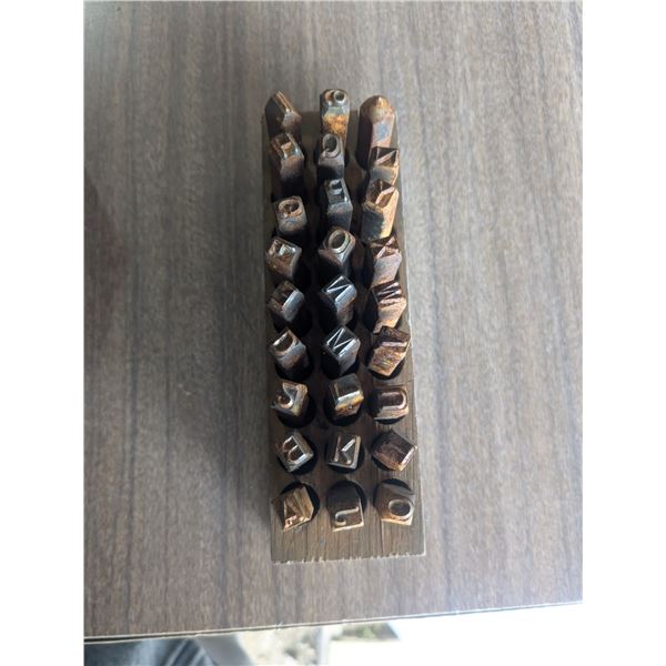 Vintage Set of Alphabet Punches