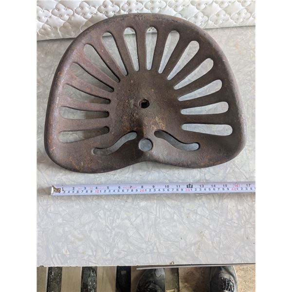 Cast Iron Tractor Seat