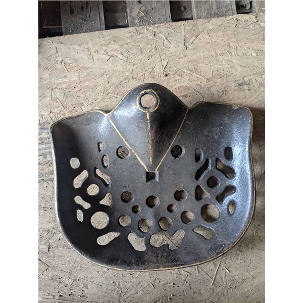 Cast Iron Tractor Seat - Painted