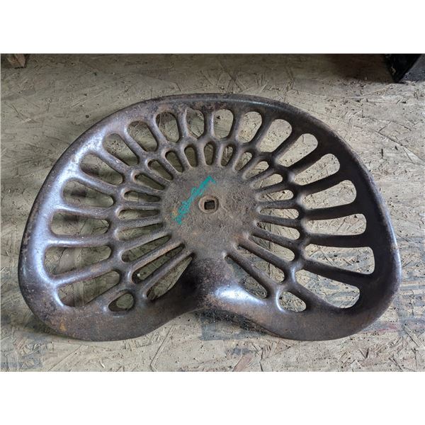 Cast Iron Tractor Seat
