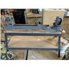 Image 1 : Wood Lathe w/ 1/2HP Motor, 36" Bed, 6" Swing & Stand.  Measures 58"x 23"x 44"