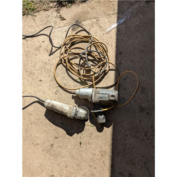Corded Electric ½” Impact & 4.5” Angle Grinder