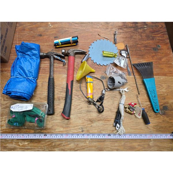 Lot of misc items- tools and hardware