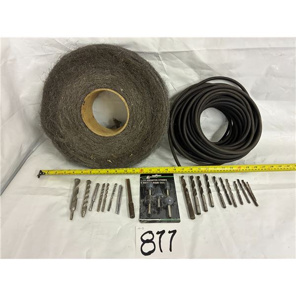 Roll of Steel Wool, Fuel Line, Masonry Bits, Mounted Stones Bits