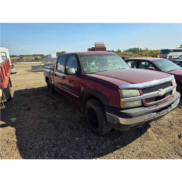 2004, CHEV SILVERADO 1500 CREWCAB 4WD- AS IS - VIN: