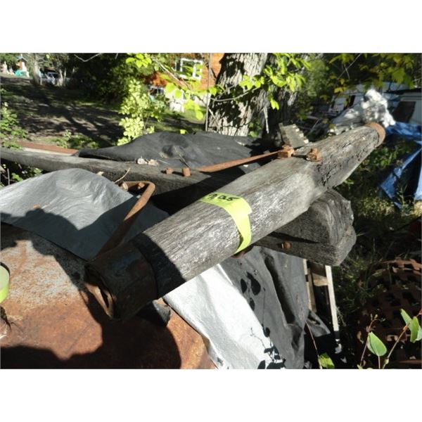 Old Sleigh Runner & Pole