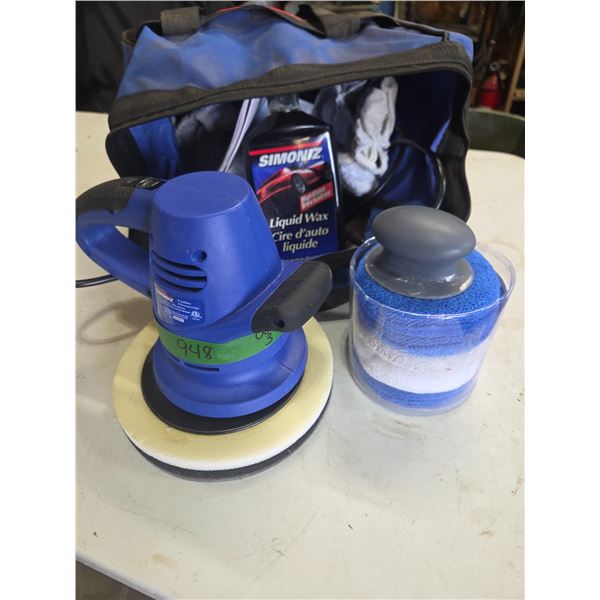 Car Polisher w/ Bag & Contents