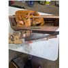Image 1 : Carpenter Belt, Saws, Wooden Tool Box