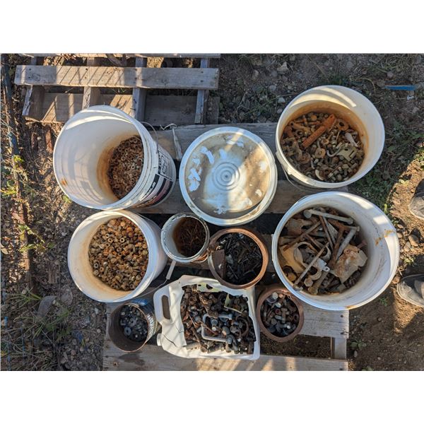 Pallet of Assorted Hardware - Nuts, Bolts, etc.