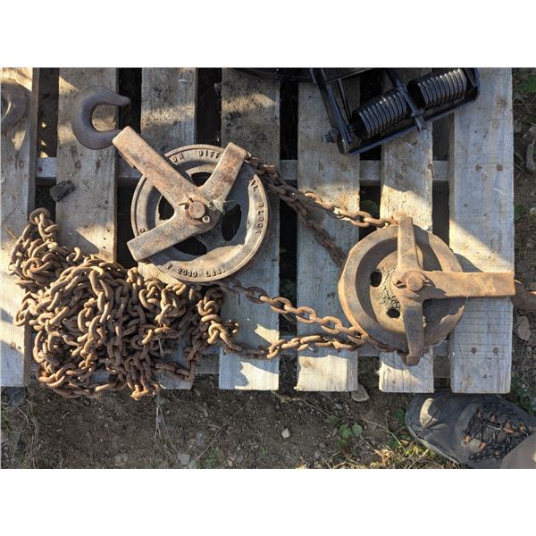 Vintage “Weston” 2000lb Chain Hoist