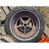 Image 4 : Mixed Pallet Lot – Steel Rim, Tire on Broken Rim, Snow Fence, etc.