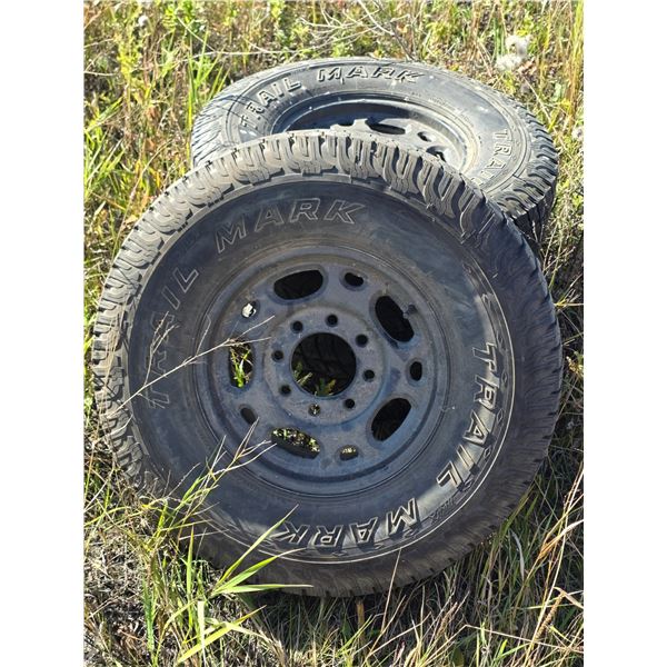 *OFFSITE* (3) Tires & Rims – 285/75r16, 8-Bolt