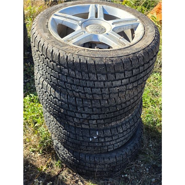 *OFFSITE* Set of (4) Audi 17” Rims and Cooper Tires – 235/45r17