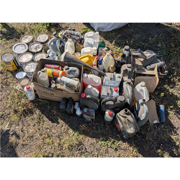 *OFFSITE* Huge Lot of Assorted Shop Chemicals – Paint, Oil, etc.