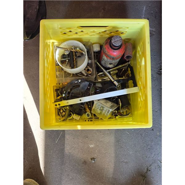 *OFFSITE* Milk Crate w/ Misc. Hardware