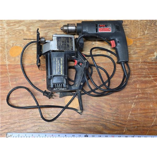 Stil drill and craftsman jig saw