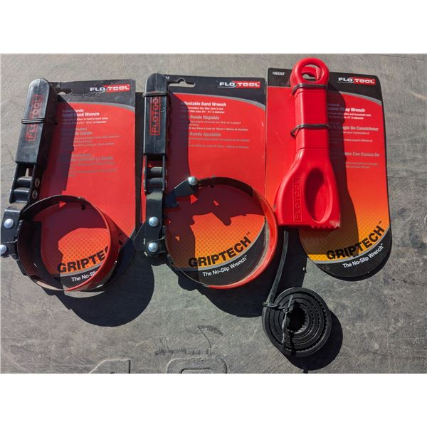 (3) NEW Filter Wrenches, Assorted Sizes