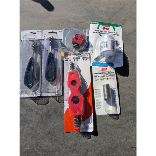 NOS Copper Plumbing Tool Lot – Solder, Cutter, etc.