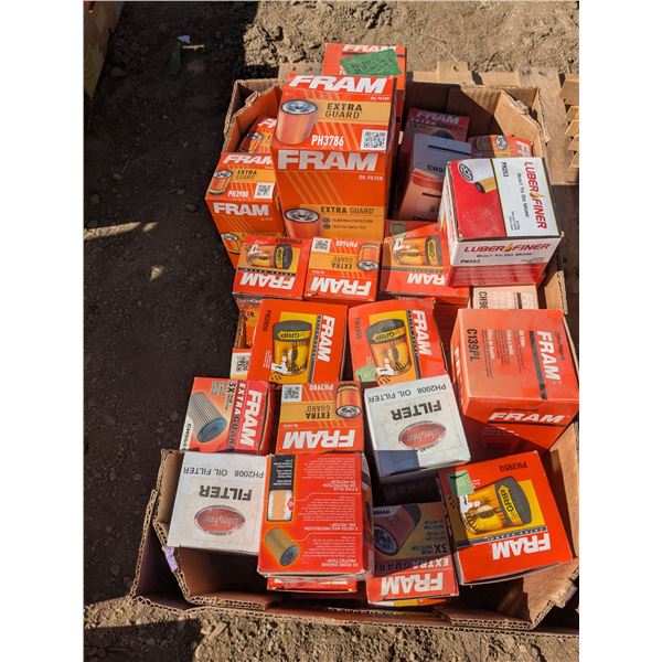 Large Box of NEW Assorted Automotive Oil Filters