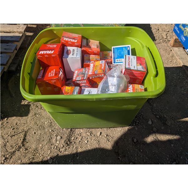 18-Gal Tote of NEW Automotive Oil Filters