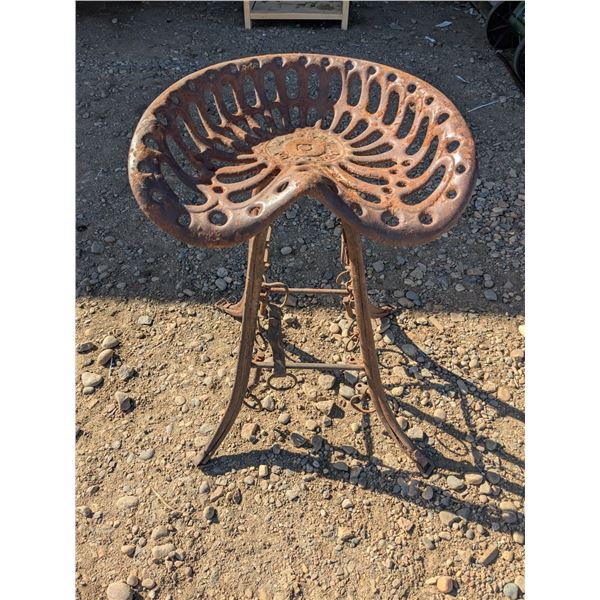 Massey Toronto Tractor Seat, Legs made of Horse Hames