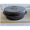 Image 2 : (2) Roaster Pans – Medium & Large Oval