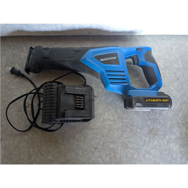 Mastercraft Rechargeable Sawzall, 20V - Working